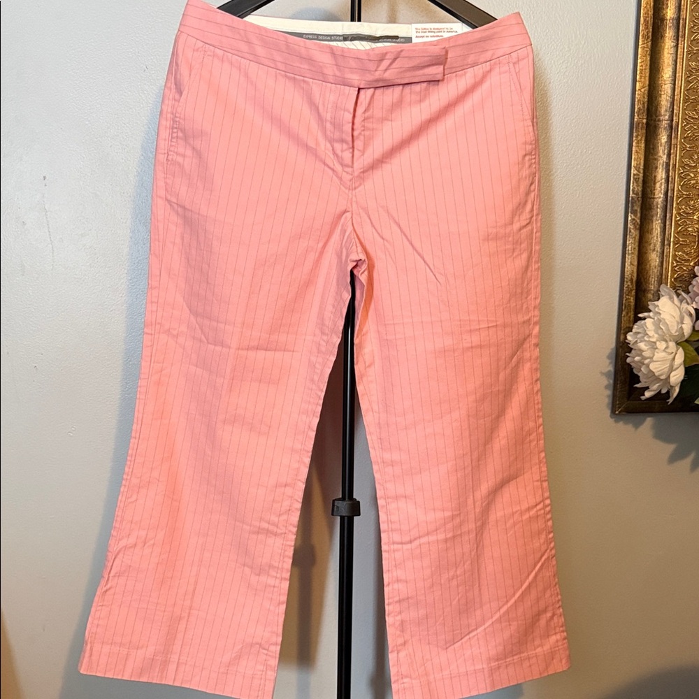 Express Pink Cropped Pants